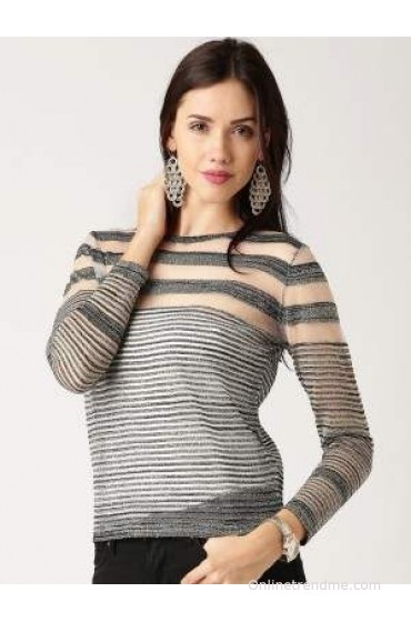 All About You Casual Full Sleeve Striped Women's Top All About You Casual Full Sleeve Striped Women's Top